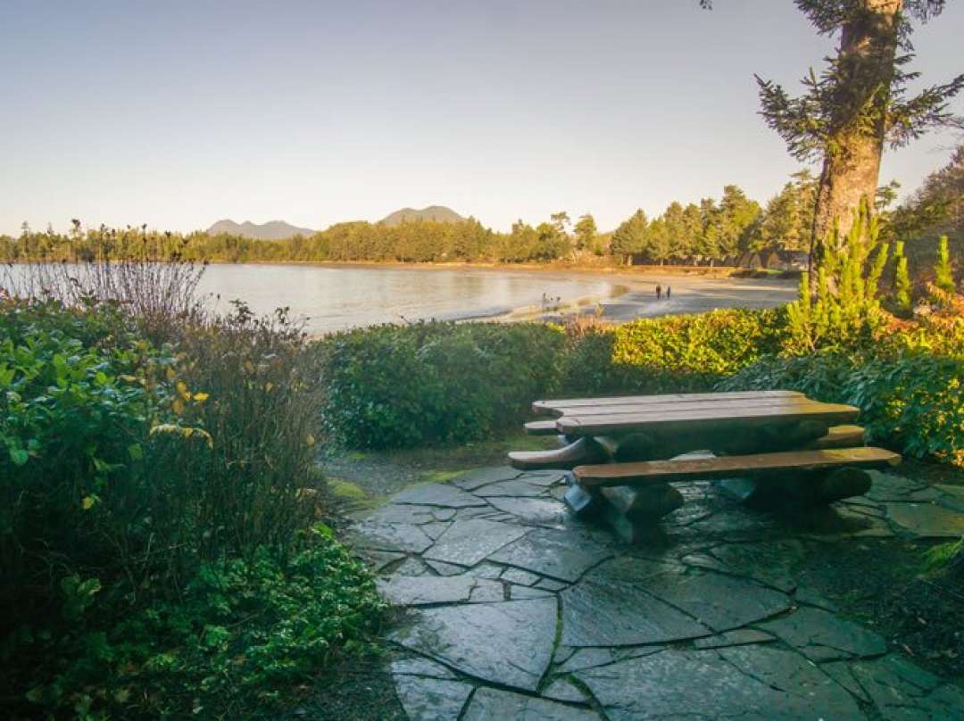 Beachfront cabins in Tofino